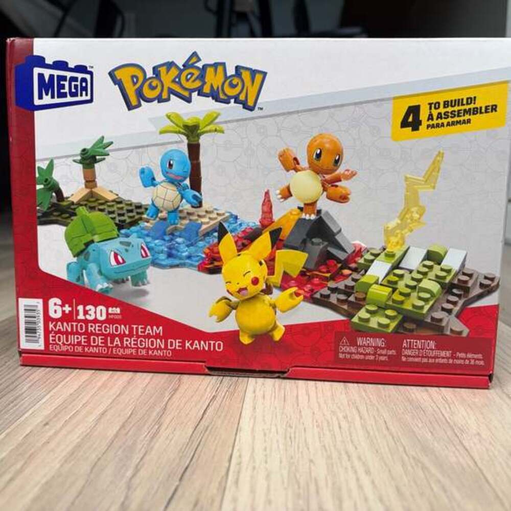 MEGA Pokémon Kanto‎ Region Team Building Toy Set 130 Pieces HFG05